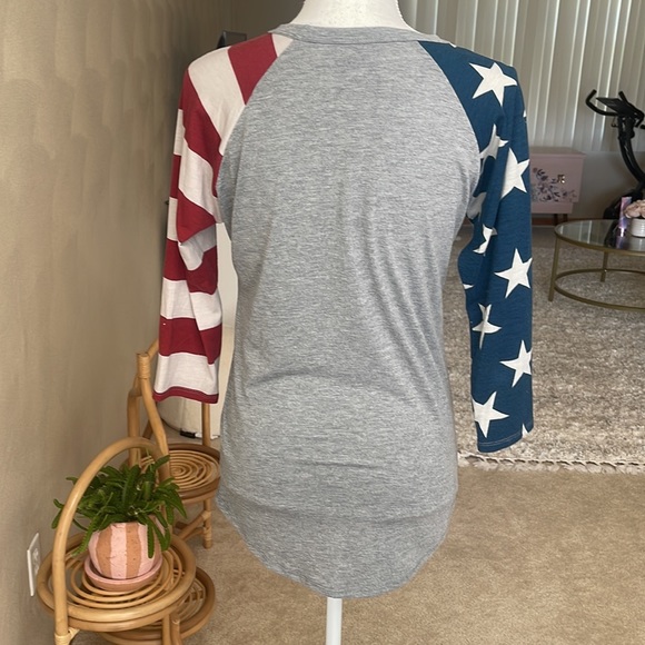 Lularoe Stars and Stripes randy xs flag Americana - Picture 2 of 4